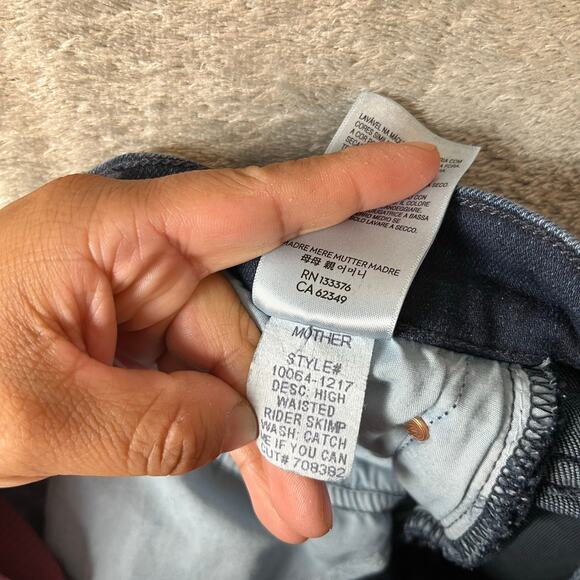 Mother High Waisted Rider Skimp Catch Me If You Can Size 25 X 32'‎ - Picture 8 of 10